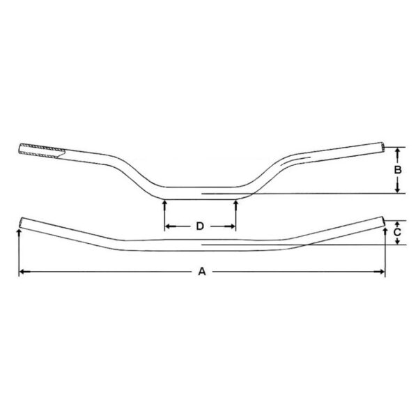 WRP |  Manubrio 28.6 mm PRO-BAR Febre Replica | Nero - immagine 2